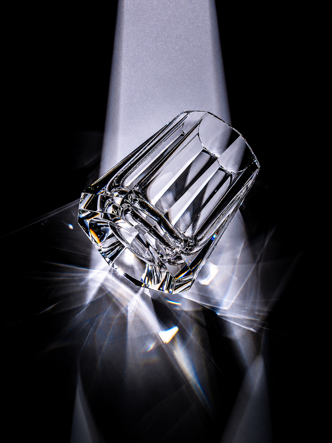 Concentric Hand-Cut K9 Crystal Spirits Glass