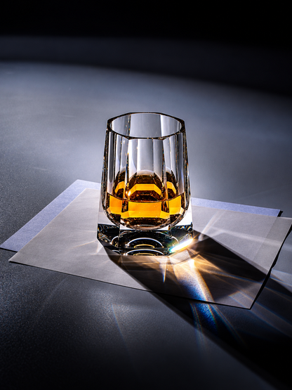 Concentric Hand-Cut K9 Crystal Spirits Glass