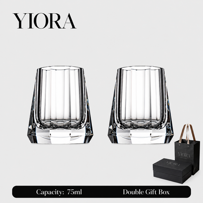 Concentric Hand-Cut K9 Crystal Spirits Glass