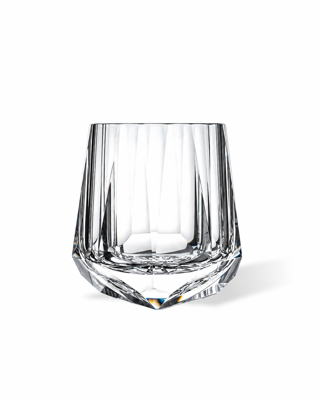 Rocking Cut Crystal Whiskey Glass