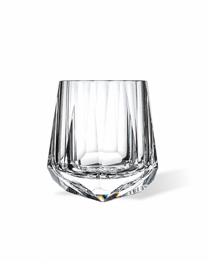 Rocking Cut Crystal Whiskey Glass