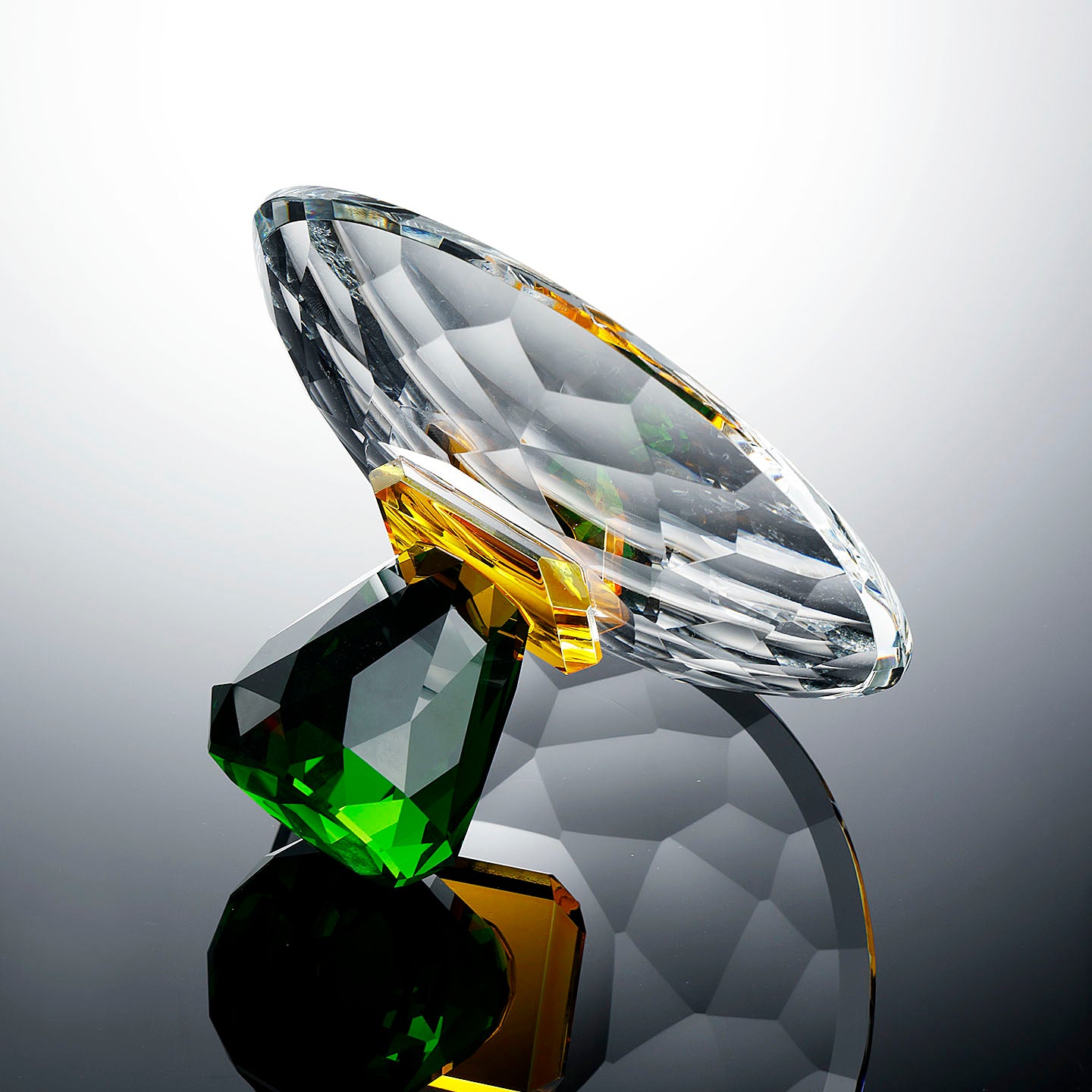 Luxury Crystal Glass Bowl Sculpture