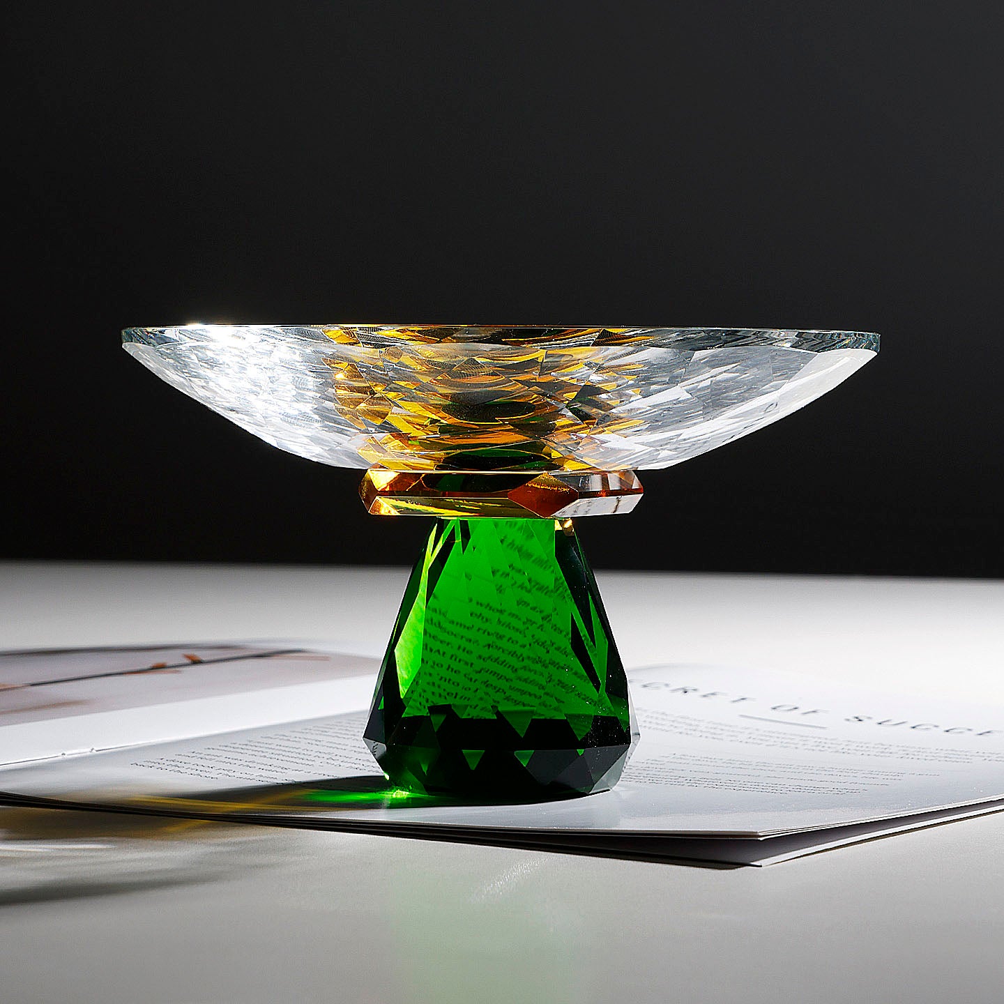 Luxury Crystal Glass Bowl Sculpture