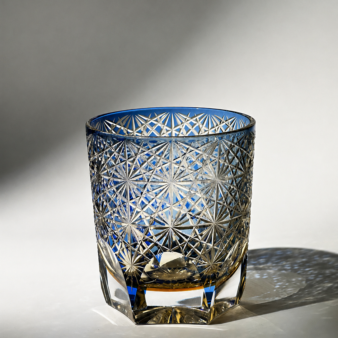 Edo Kiriko Handcrafted Whisky Glass Tumbler