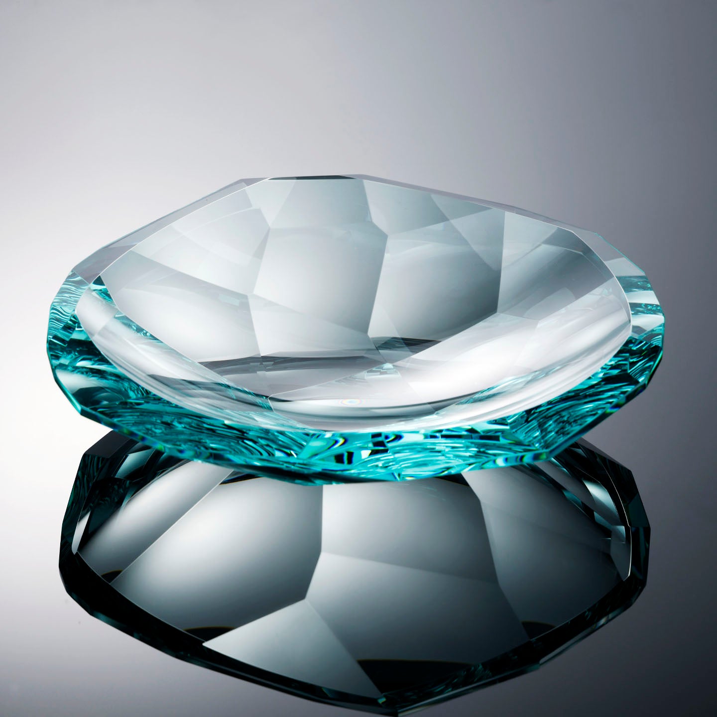 Luxury K9 Crystal Glass Fruit Bowl Tray