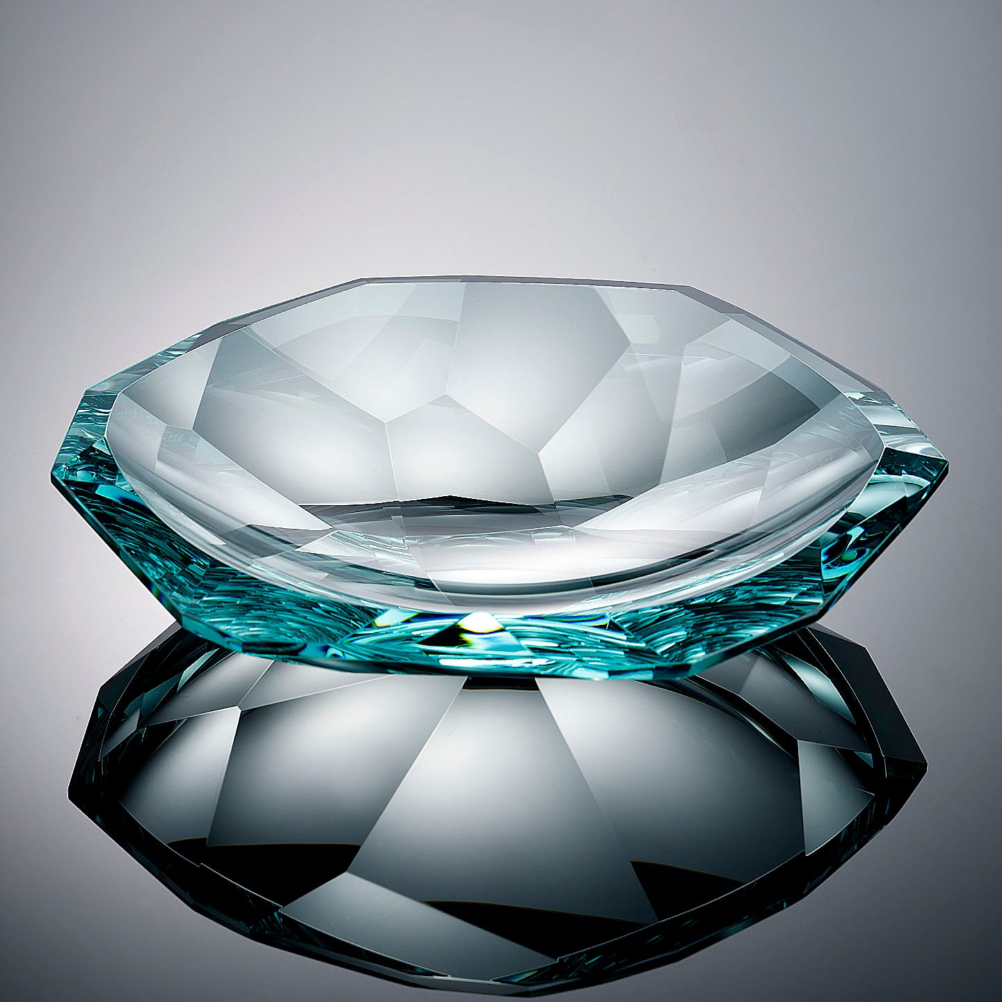 Luxury K9 Crystal Glass Fruit Bowl Tray