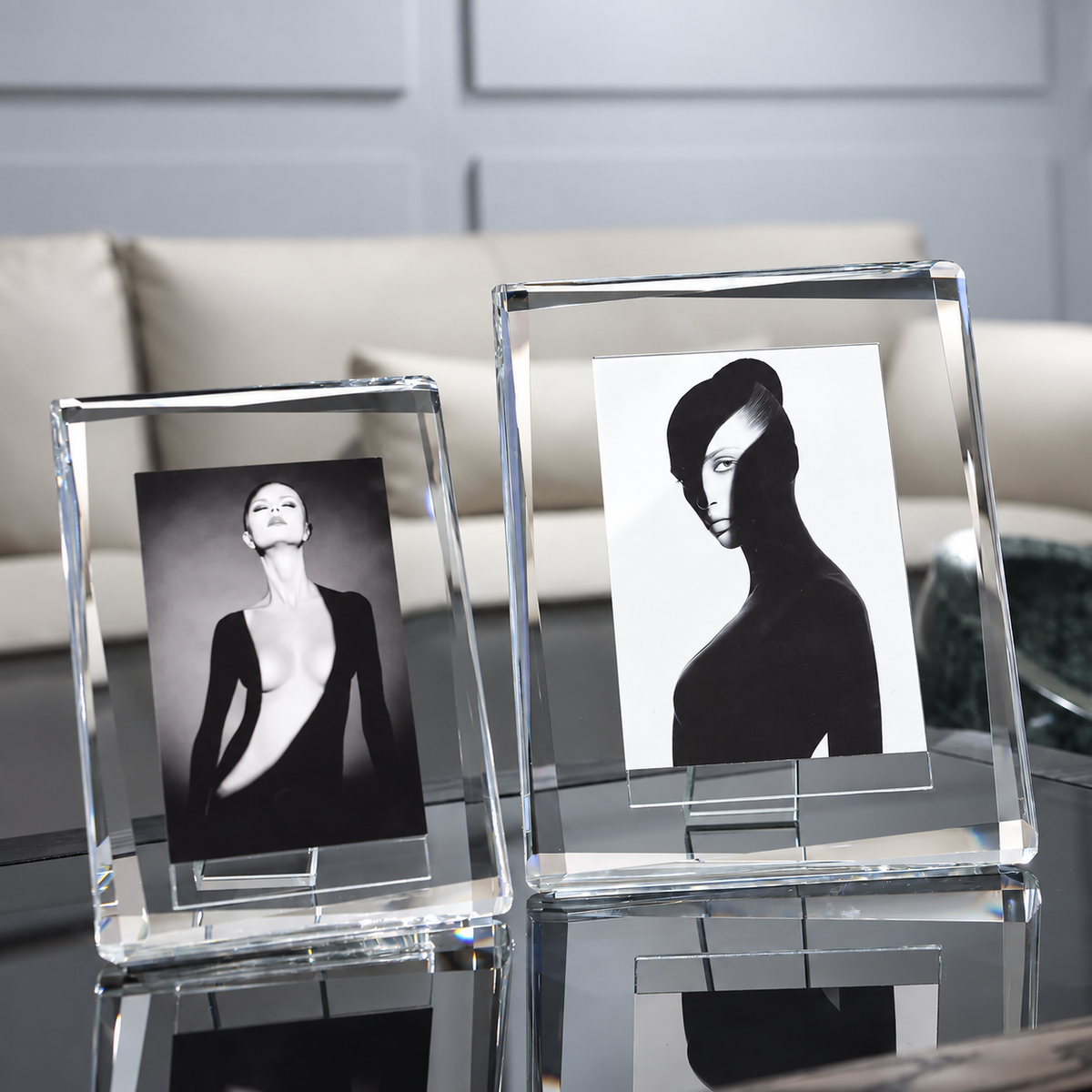 Crystal Glass Photo Frame