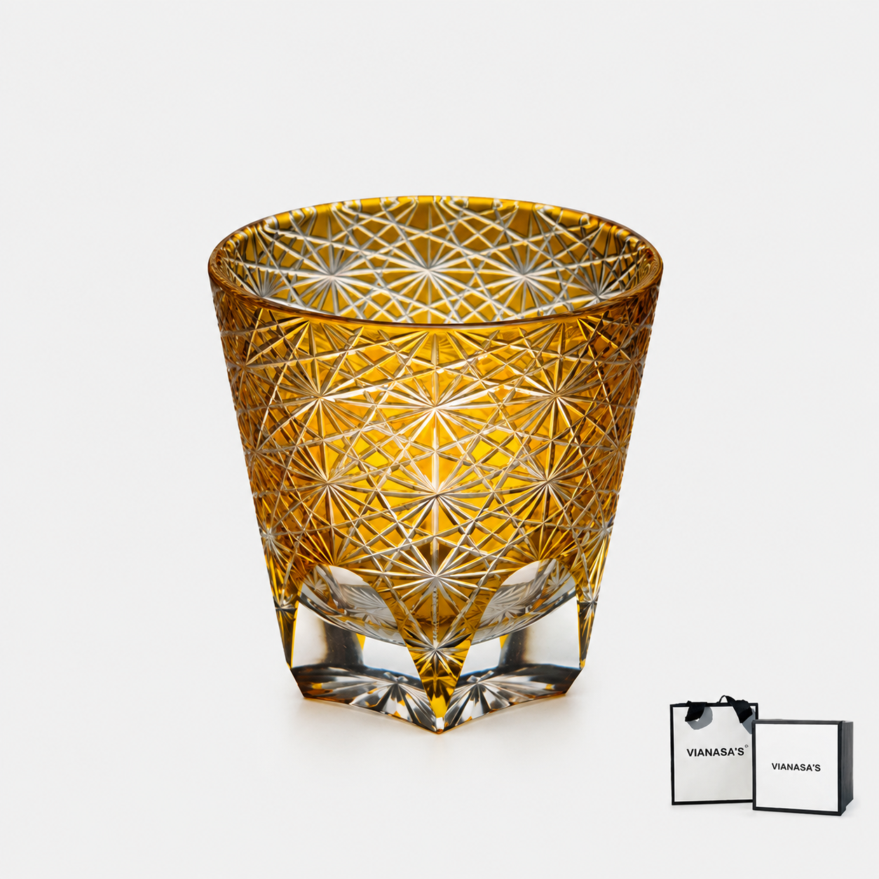 Edo Kiriko Handcrafted Whisky Glass Tumbler