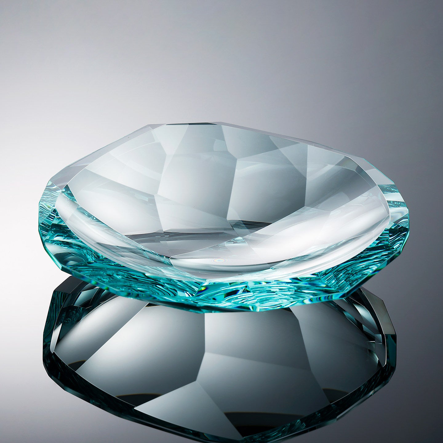 Luxury K9 Crystal Glass Fruit Bowl Tray