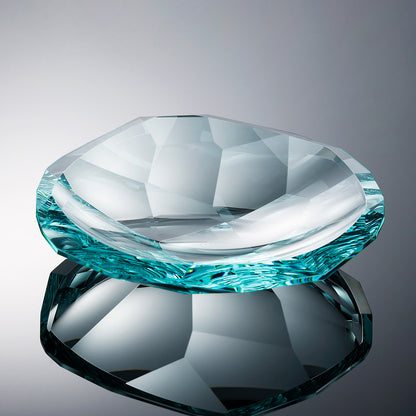 Amethyst Faceted Crystal Centerpiece Bowl