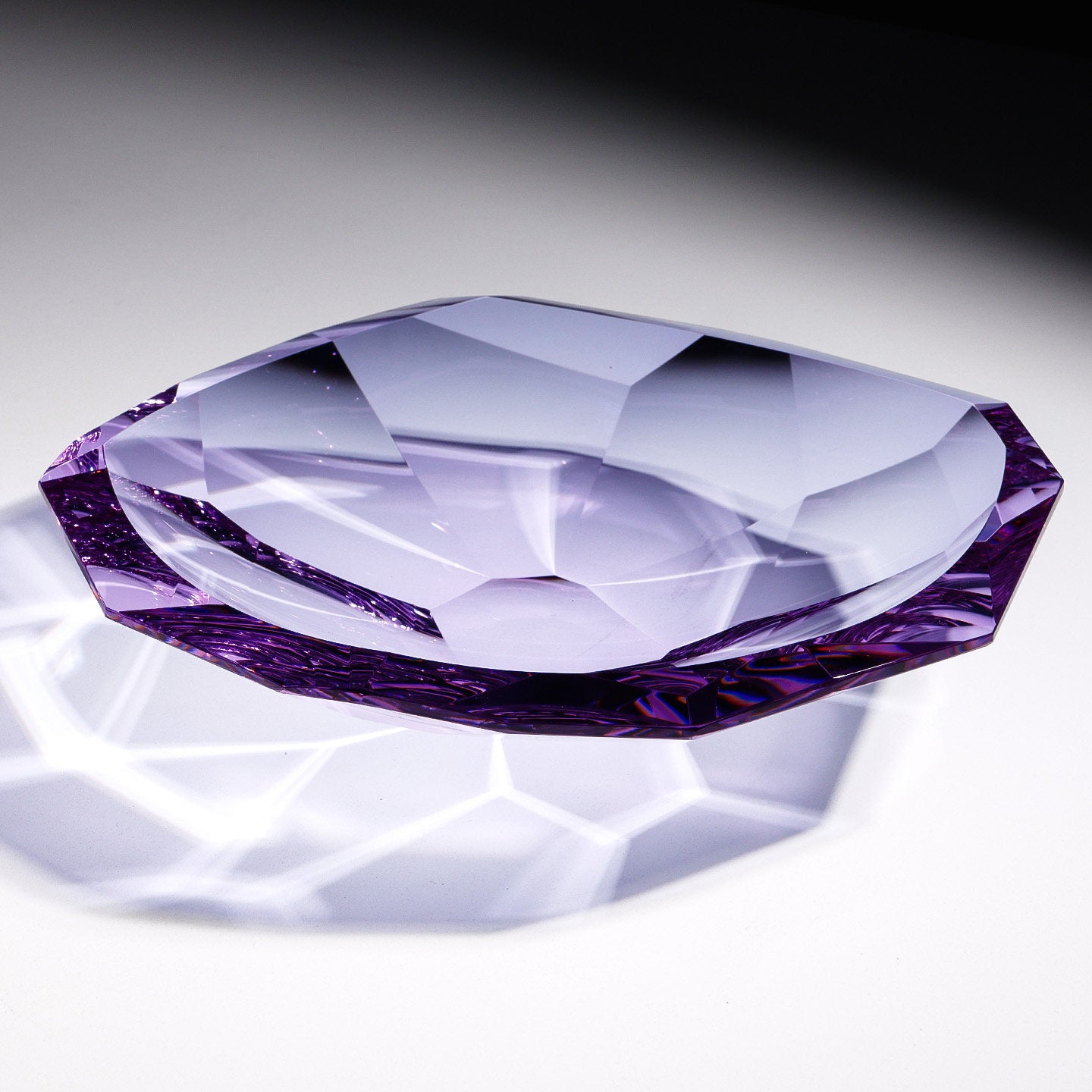 Luxury K9 Crystal Glass Fruit Bowl Tray