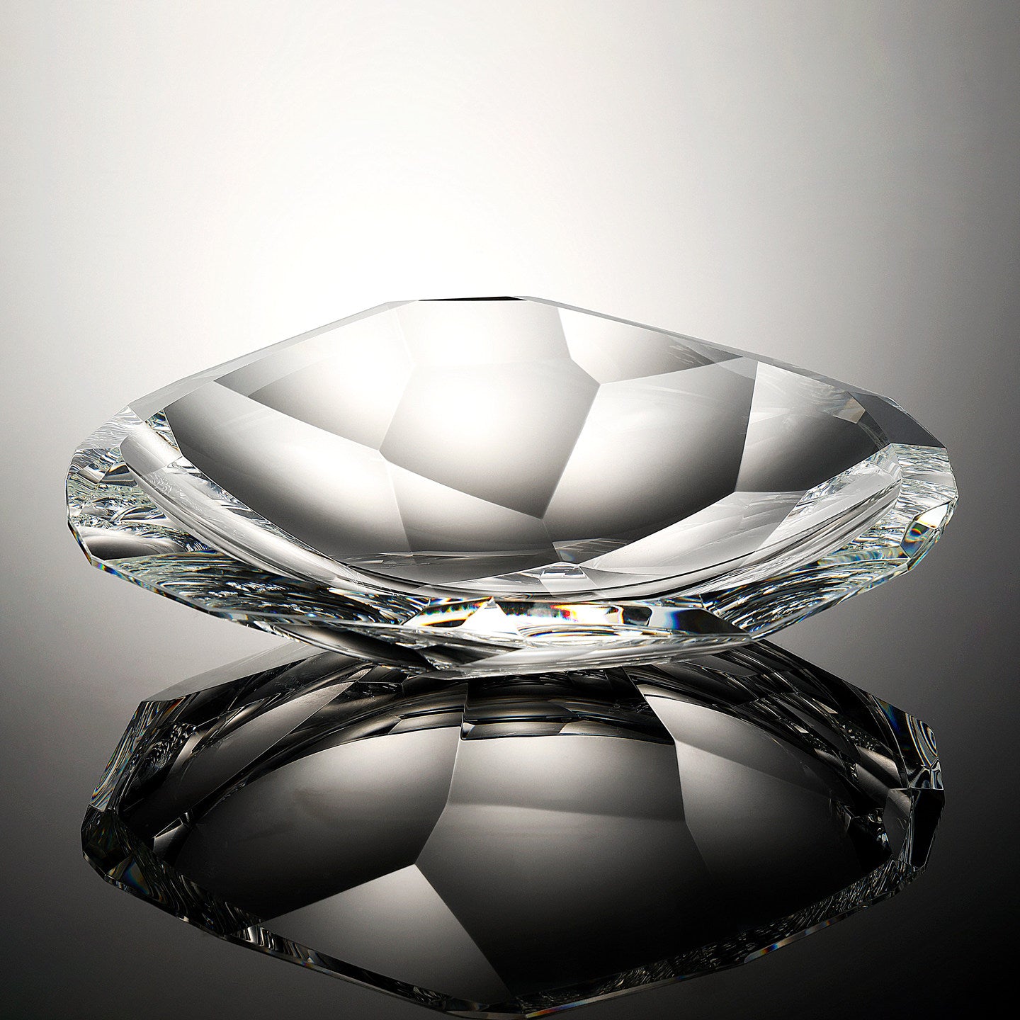 Luxury K9 Crystal Glass Fruit Bowl Tray