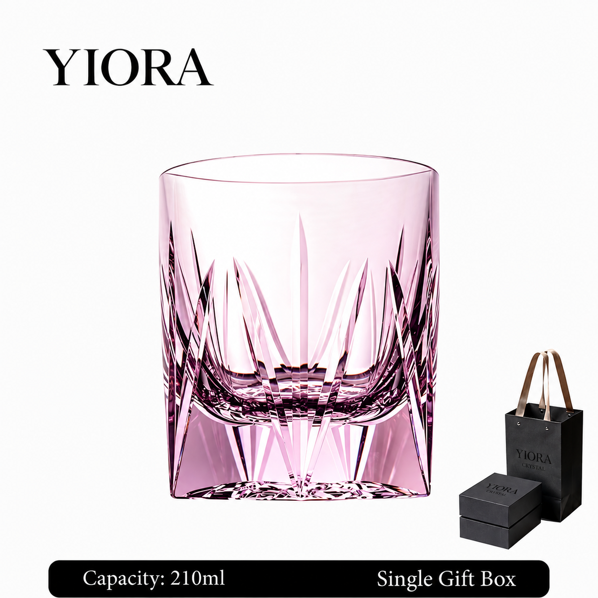 Flame Cut K9 Crystal Whiskey Glass