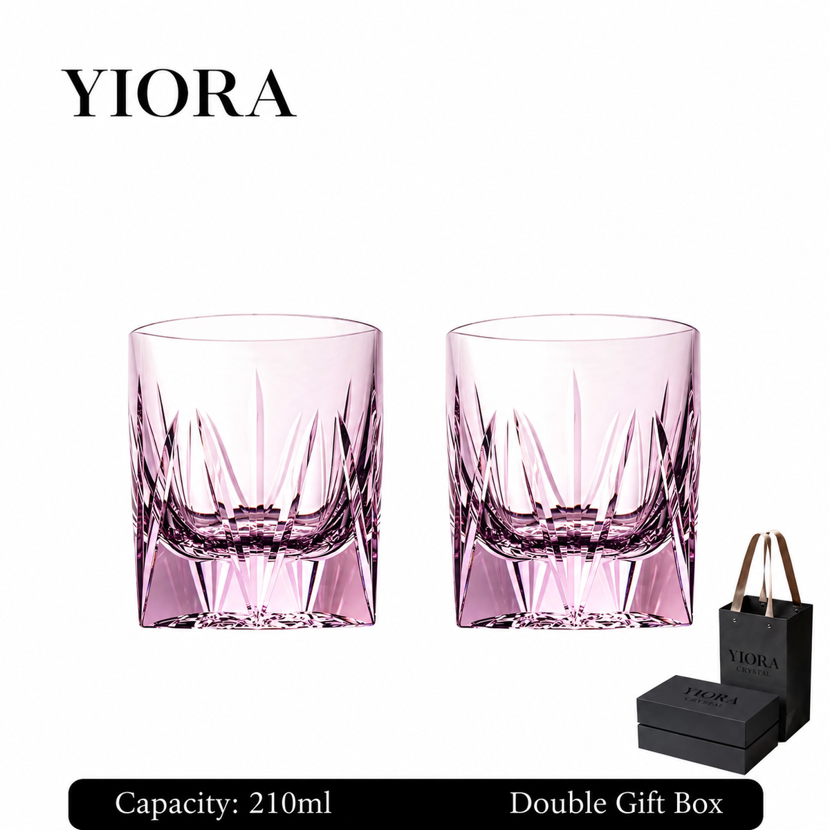Flame Cut K9 Crystal Whiskey Glass