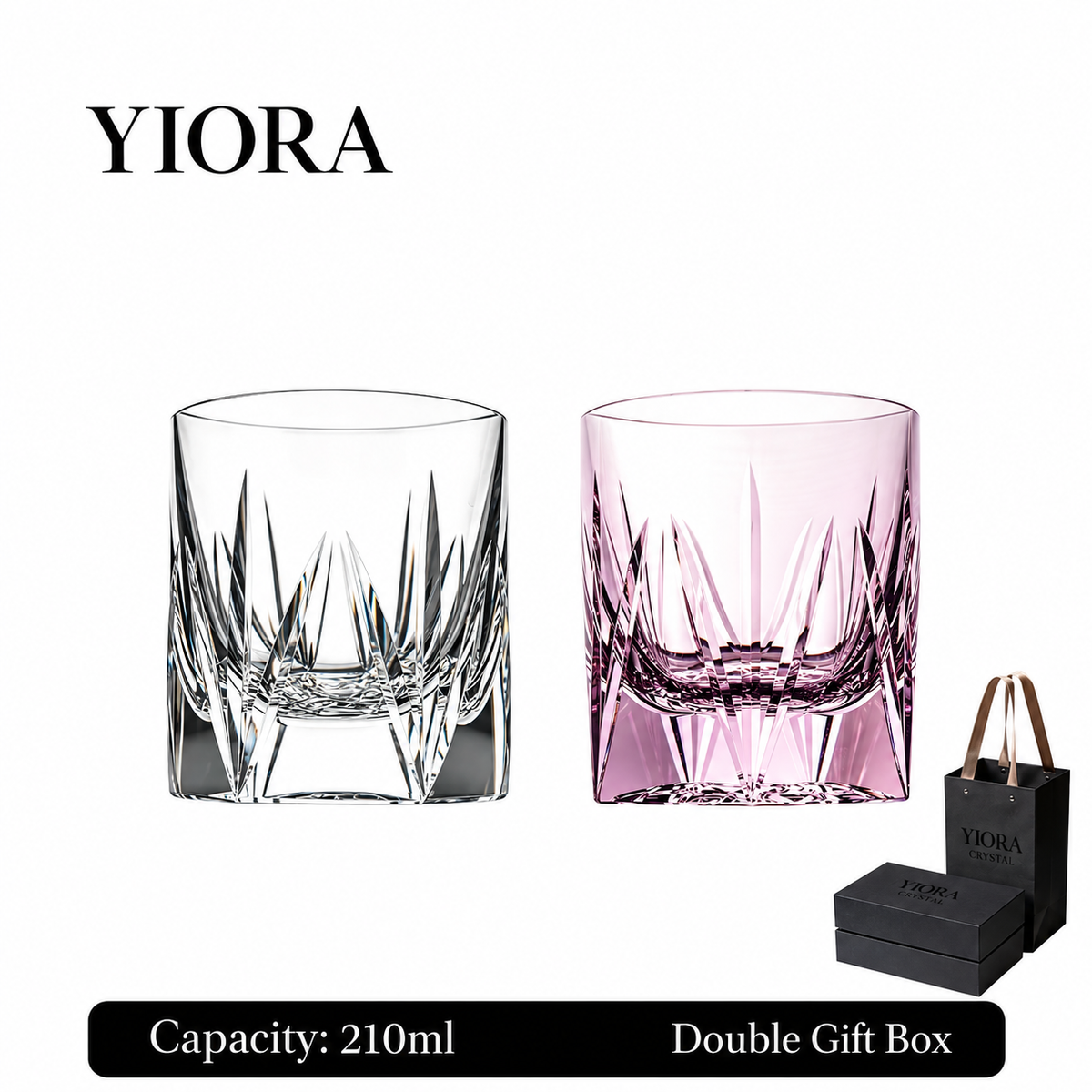 Flame Cut K9 Crystal Whiskey Glass